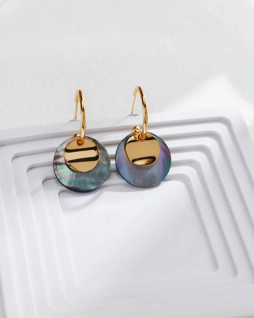 Vintage måneskall-øredobber