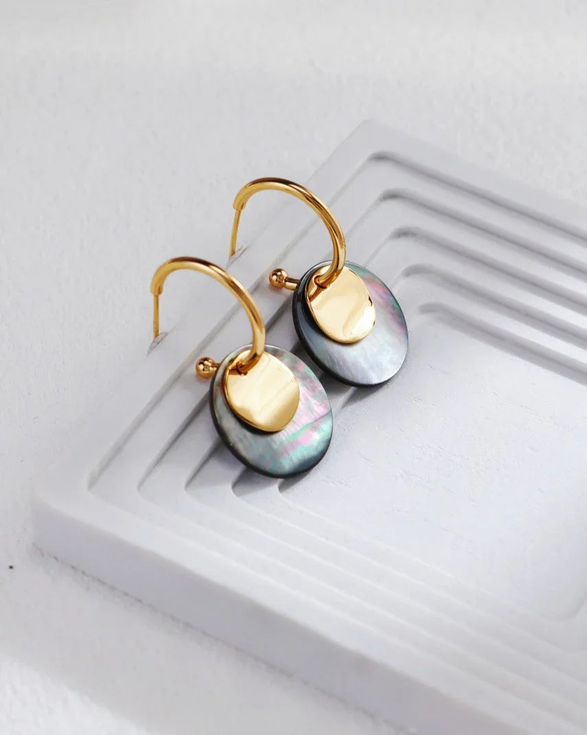 Vintage måneskall-øredobber