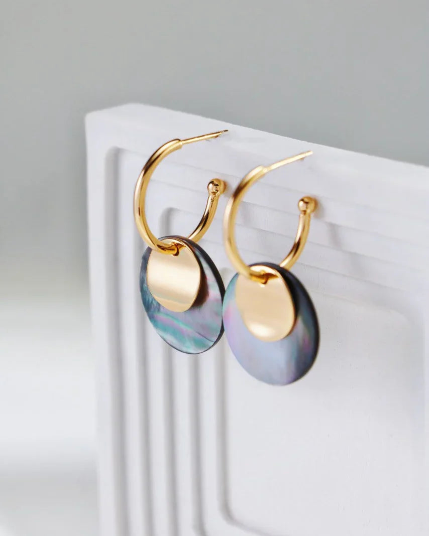 Vintage måneskall-øredobber