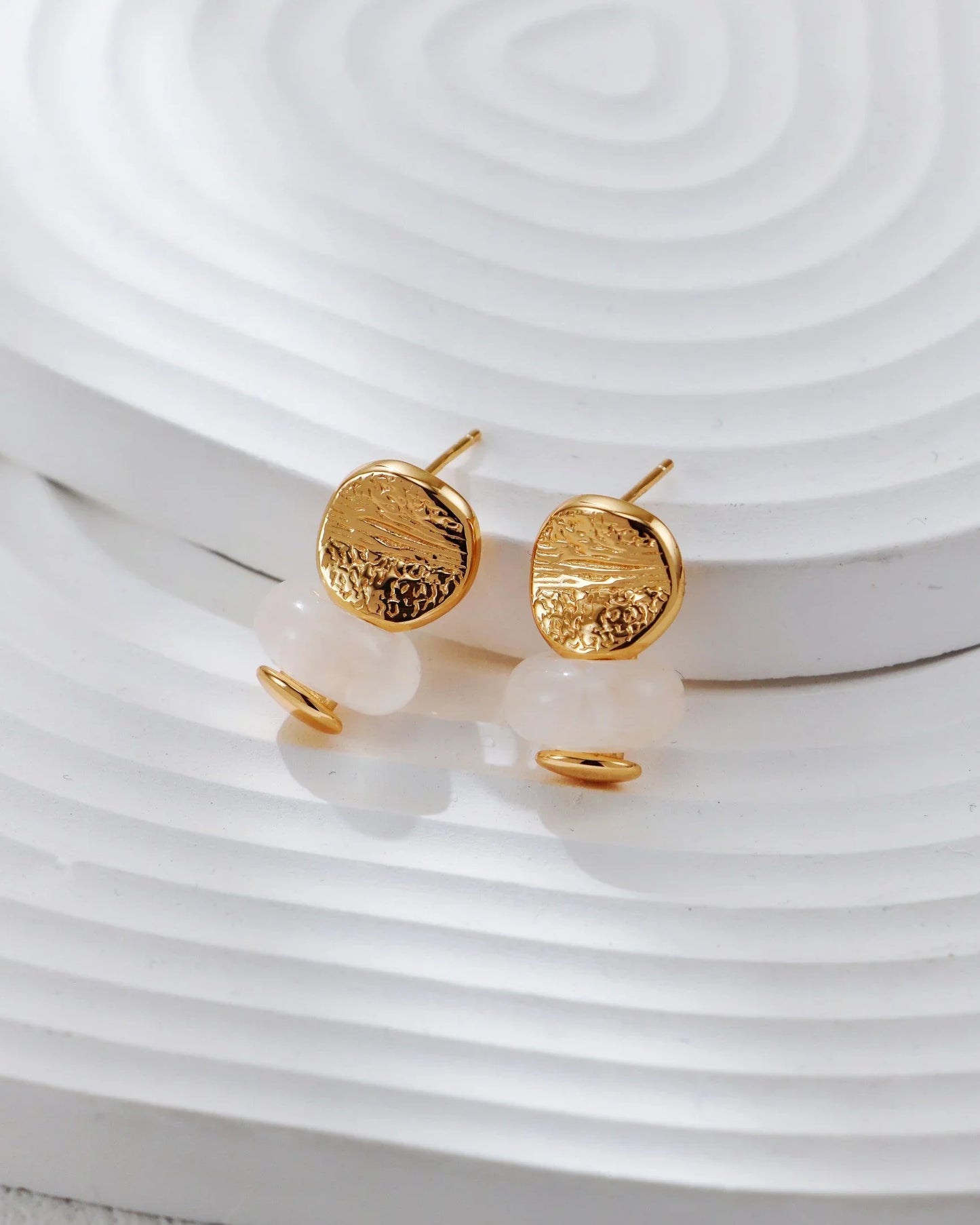 Krystall Agat Orbit Øredobber