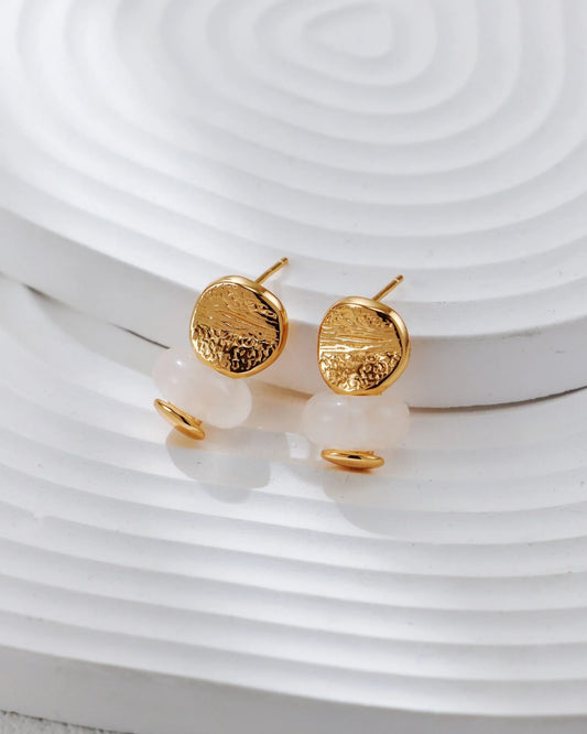 Krystall Agat Orbit Øredobber