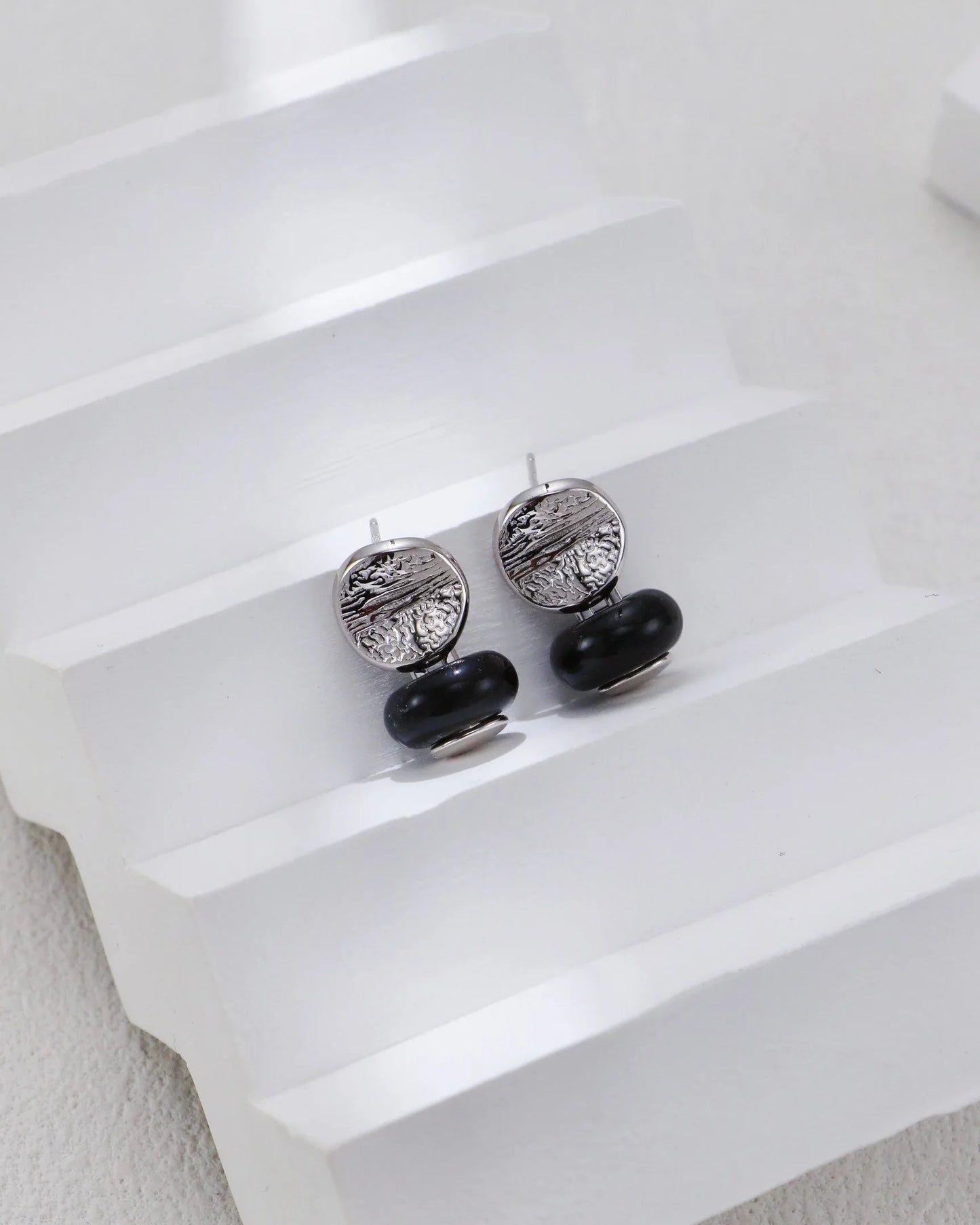 Krystall Agat Orbit Øredobber