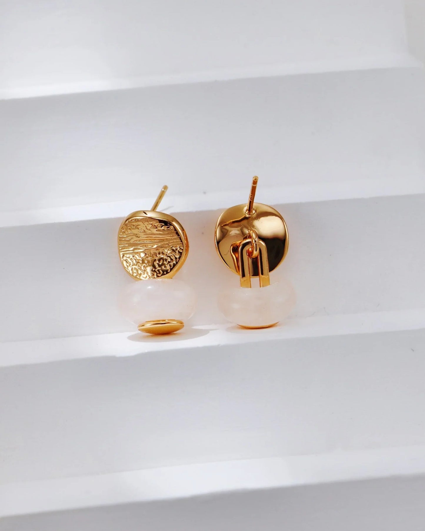 Krystall Agat Orbit Øredobber