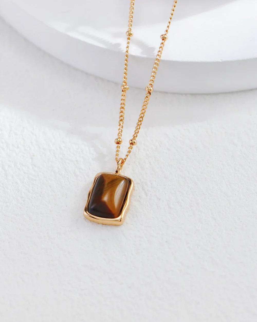 Tiger’s Eye Orbit Necklace