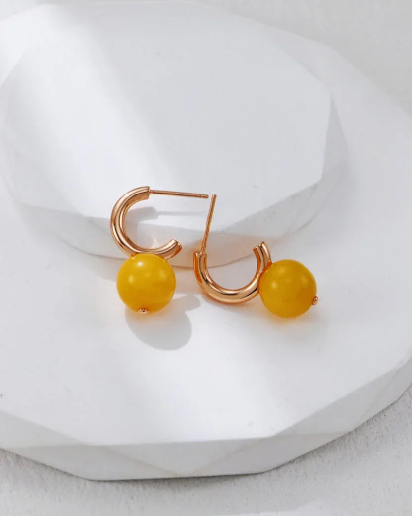Amber Glow Earrings