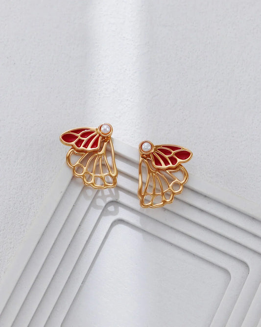 Karmosinrøde sommerfugløreringer