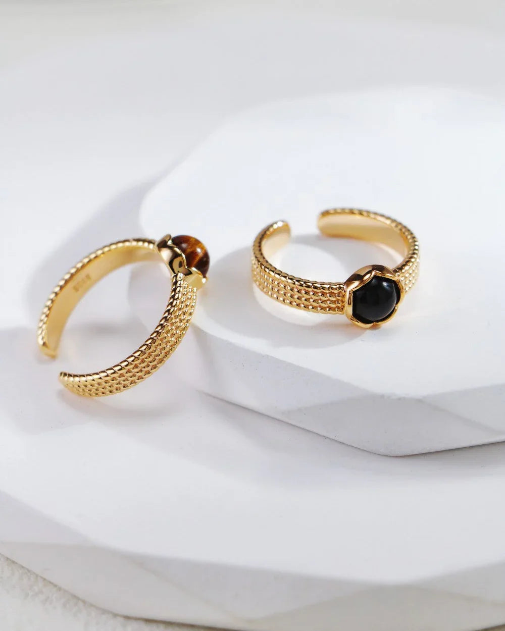 Kosmisk dobbel steinring