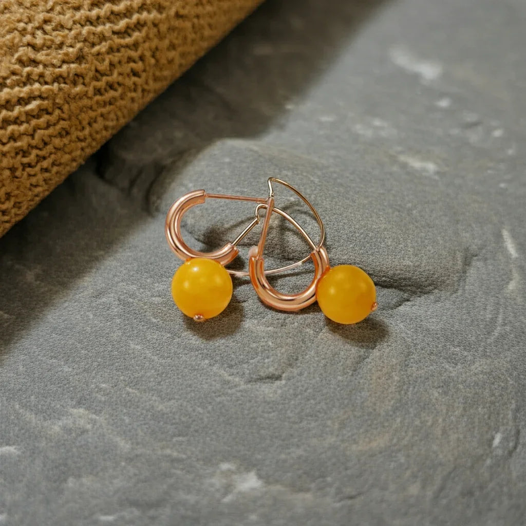 Amber Glow Earrings